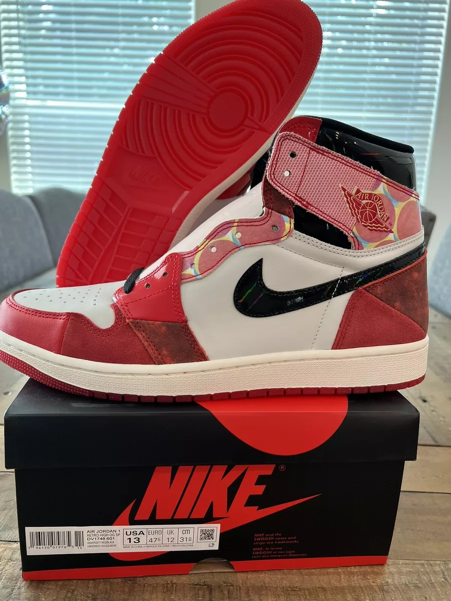 New Mens Size 13 Nike Air Jordan 1 Retro OG SP SpiderMan Next Chapter DV1748 601