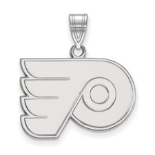 14K White Gold NHL Philadelphia Flyers Medium Pendant by LogoArt
