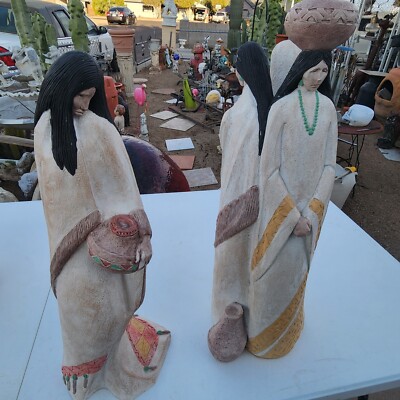 Austin Productions Earth Wind and Fire Gatherer Acoma Statues Pair Set Of  Two