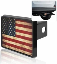 Zone Tech Weathered Distressed USA Flag Hitch Trailer Cover Patriotic Novelty