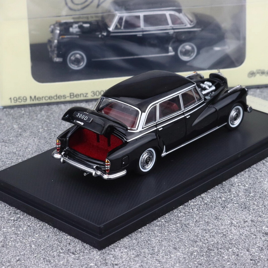 【新品】1/64 GFCC Mercedes Benz 300D Black GFCC 1/64 Scale Mercedes-Benz 300D 1959 Black Diecast Car