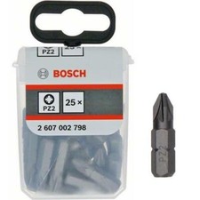Bosch Professional PZ2 25mm Extra Hard S/driver Bit TicTac Box-Pck 25 2607002798