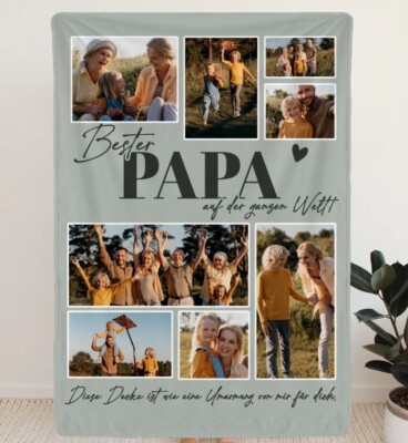 Benutzerdefinierte Bild Decke Personalisierte Decke mit Foto Bilder Vatertag