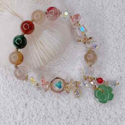 Natural Crystal Bracelet Luxury Bangle Charm Gifts for Women Real - Main Image