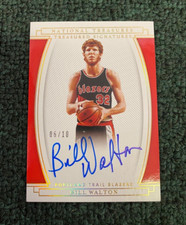 2020-21 PANINI NATIONAL TREASURES BILL WALTON SIGNED AUTO AUTOGRAPHED CARD 6/10