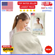 Kiddycare Muslin Nursing Cover – Breathable Breastfeeding Privacy Shield Wrap