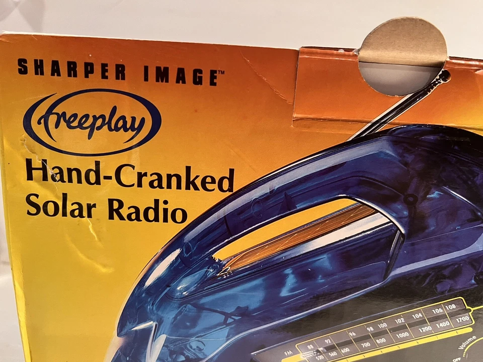 SHARPER IMAGE Hand-Cranked Solar Radio A.M/F.M Emergency Supplies.! - Image 2 of 4
