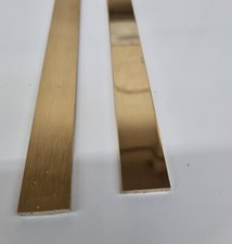 Brass Flat Bar Strip Plate 5/8" Wide Brushed Bright Polished Multiple Lengths