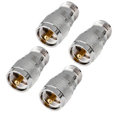 4PCS UHF PL-259 PL259 Male Plug to N Female Jack straight RF Connector Adapter 