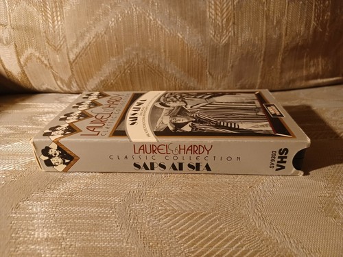 Laurel & Hardy Classic Collection VHS Saps At Sea Black & White 1991 Vintage VTG - Picture 5 of 8
