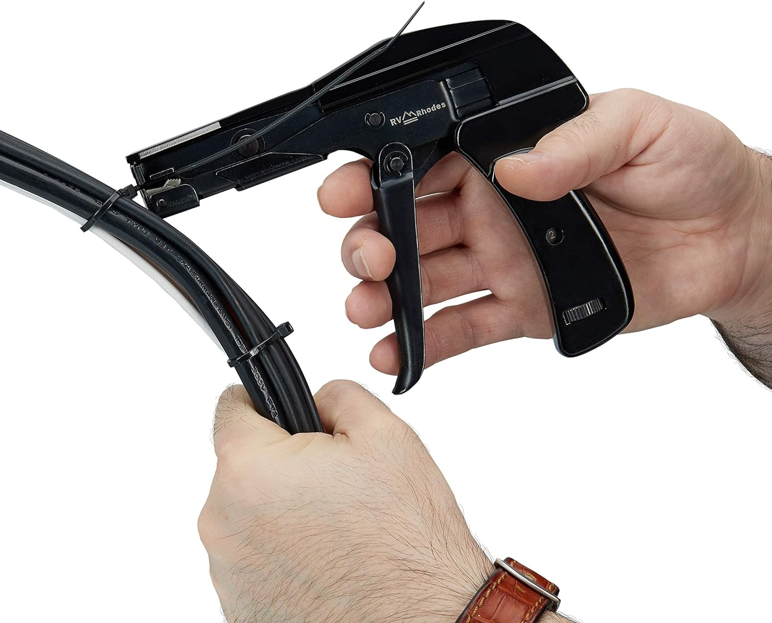 Rvr Zip Tie Install Tool Powerful Tension With Builtin Flush Cutter All