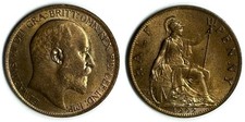 Halfpenny Edward VII 1902
