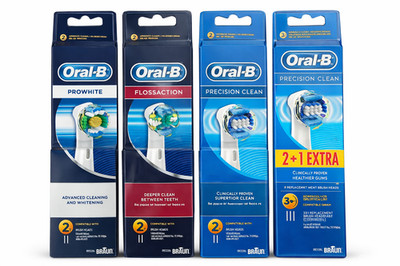 Oral-B Ersatzbürstenköpfe - verschiedene Packungen (4 Sorten) - Brandneu