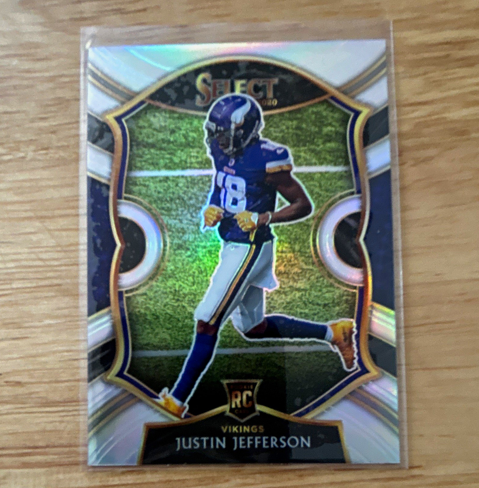 Panini Select 2020 Justin Jefferson Concourse Silver Prizm Rookie #61 Vikings