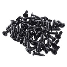 Pack of 50 Black Electric Guitar Pickguard Backplates Mounting Screws, Electr...