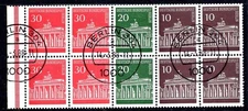 BERLIN 1966 286I,288I used VARIETIES in BOOKLET PANE 13 440€++(N2420