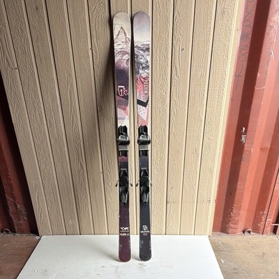 Icelantic Pilgrim Downhill Skis 169cm 85mm Waist w/ Bindings Black/Multicolor