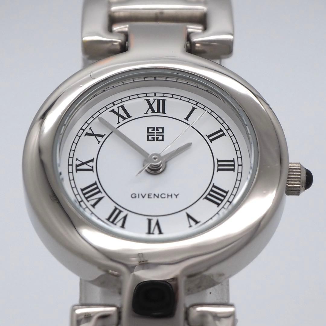 Authentic GIVENCHY women's round silver-white wat… - image 6