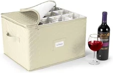 Stemware Storage Chest with Dividers