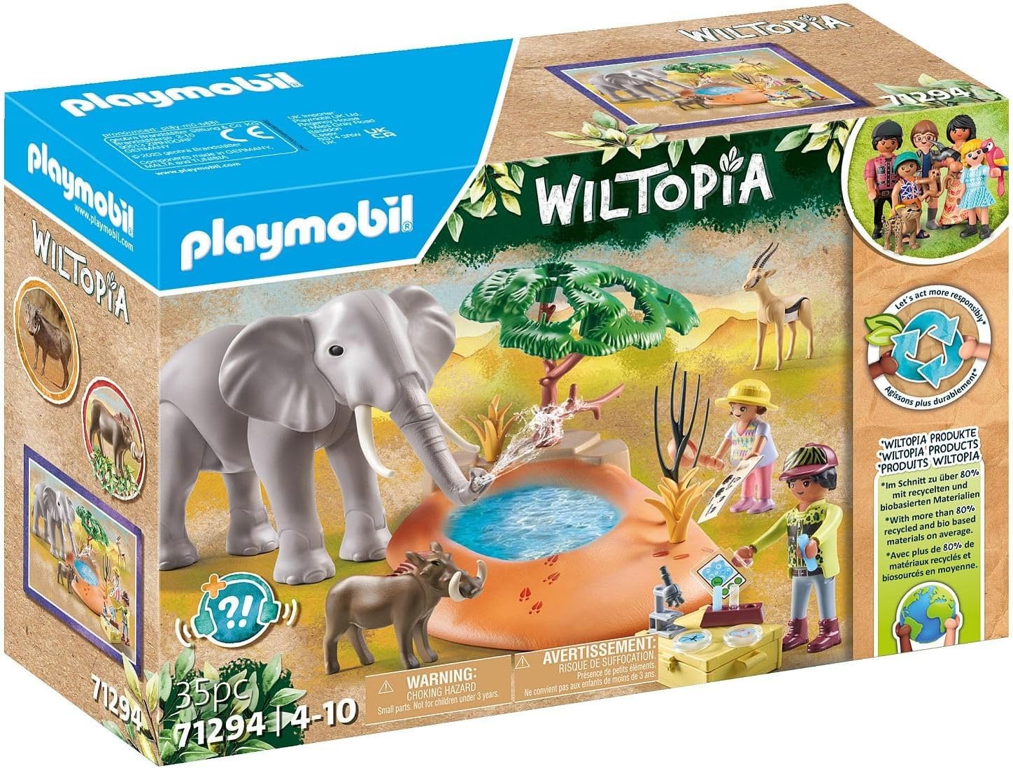 Playmobil Set Di Gioco Wiltopia: Elefante Alla Pozza D’acqua - Immagine 2