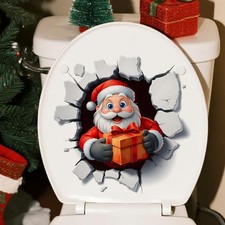Christmas Creative Wall Stickers Santa Claus Broken - ChristmasDecals Fast L0S8