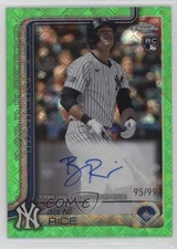 2025 Chrome Logofractor Edition Rookie Green Refractor 95/99 Ben Rice Auto 4k8