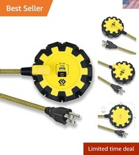 500 Joules Surge Protected Power Strip  Fast USB Charging   15A Circuit Breaker