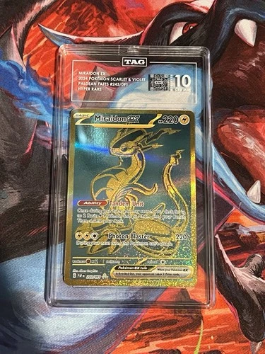 Miraidon ex 243/091 SV: Paldean Fates Holo TAG 10