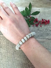 Natual Bodhi Wooden Seed Bead Yoga Healing Elastic Men Adjustable Bracelet