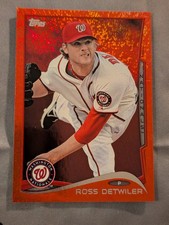 2014 Topps Red Hot Foil Parallel #245 Ross Detwiler Washington Nationals