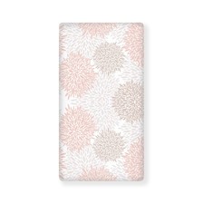 Dahlia Baby Crib Sheets for Boys Girls Floral Breathable Soft Mini Fitted Cri...