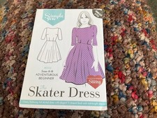 Simple Sew Pattern 006 The Skater Dress with Low V Back Sizes 8 - 18 New