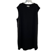 Maurices Womens Cap Sleeve T-Shirt Dress Black Size XXL New