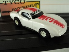 Tyco 79 Corvette in White/Red 3 From 1981  New Body, 440 Chassis, Sharp 