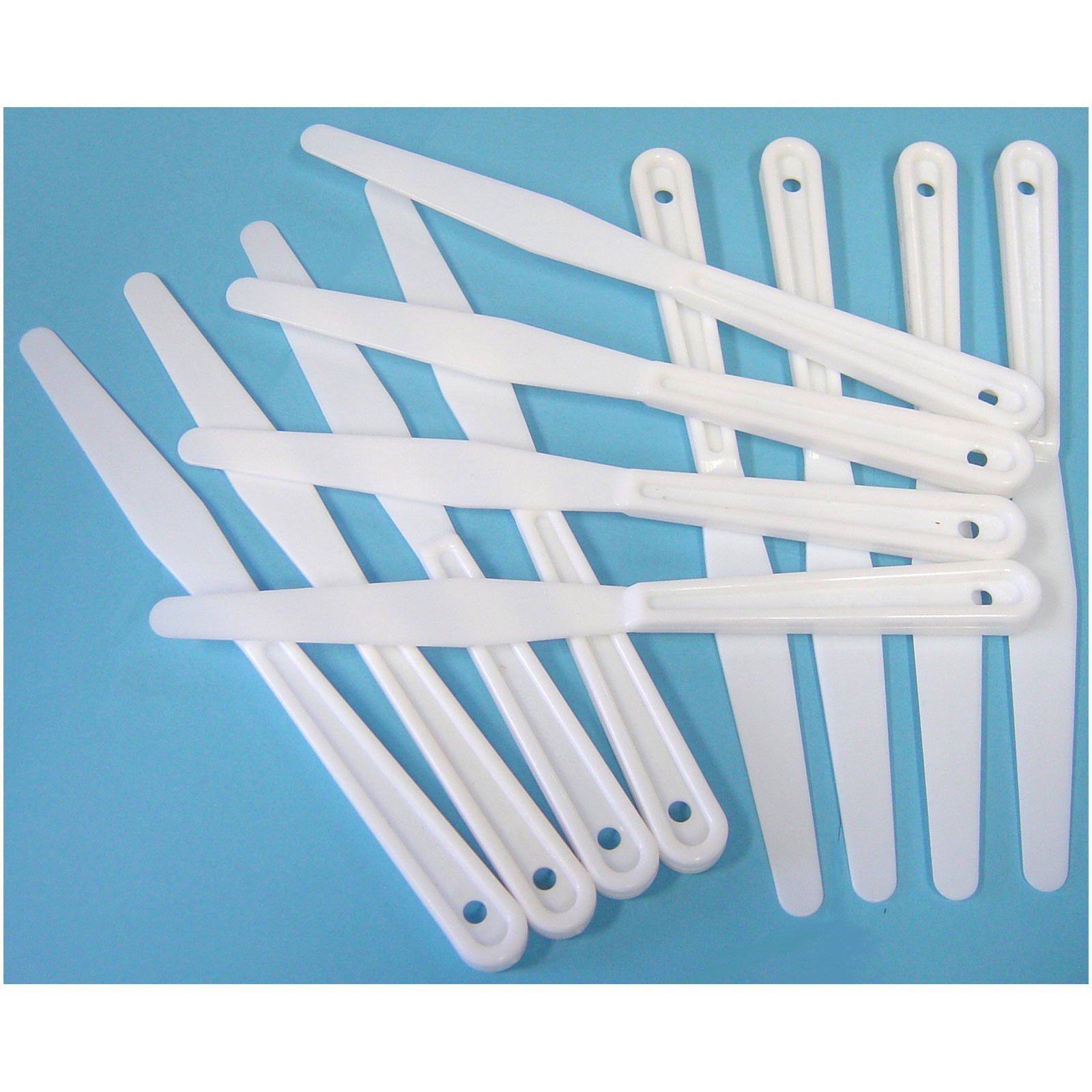 Major Brushes Plastic Palette Knife (knife Type) Pack 12