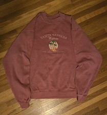 PacSun Santa Barbara Embroidered Mauve Crewneck Sweatshirt Men's M