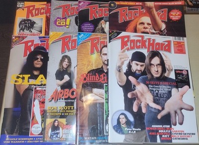 ROCK HARD 8x Hefte/Ausgaben von 2010(4x)/2011(2x)/2015(2x) Konvolut Heavy Metal