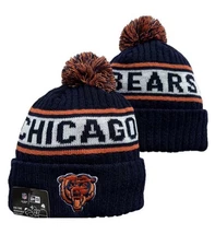 Chicago Bears New Era Beanie Knit Pom Winter NFL TEAMS Hat NEW US SHIP 1 DAY