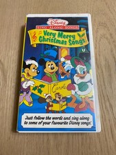 Walt Disney Very Merry Christmas Songs VHS 1988 Clamshell Sing Along Songs Kids