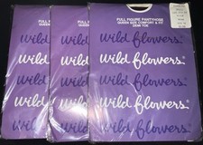 4 Pair Vintage Full Figure Queen Size 1X Pantyhose Comfort And Fit Demi Toe Wine