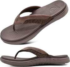 Infradito Sandali Infradito in Pelle Da Uomo Arch Support Scivoli Sportivi Panto