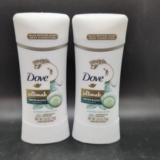 Dove Ultimate Antiperspirant Deodorant Stick Cucumber Water/Mint 2.6 oz x2