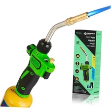 High-Intensity Turbo Torch Head with Auto-Igniter - for Propane/MAPP Torch Only