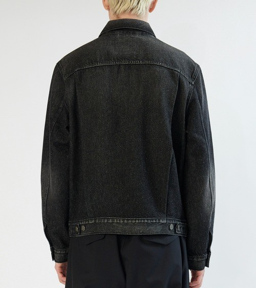 LEVI'S Men's Trucker Type 2 Premium Denim Jean Black Jacket Size M