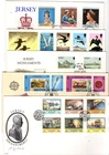 JERSEY -  VARIOUS  FDC'S X10 FROM COLLECTION BX1/3