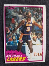 1981-82 Topps Basketball Card # W76 Jim Chones - Los Angeles Lakers (NM)