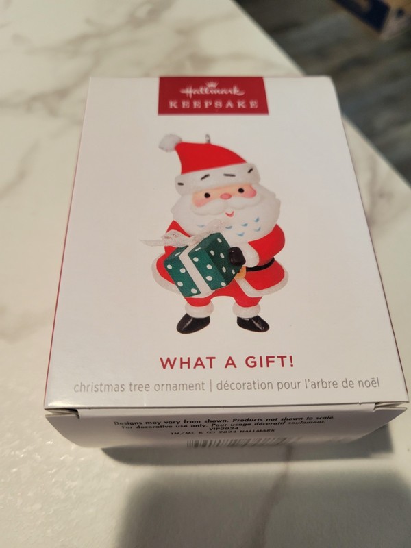 Hallmark Keepsake Christmas Ornament What A Gift Santa Claus VIP2024 2024