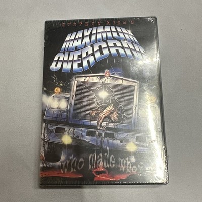 Maximum Overdrive DVD 1986 Stephen King Emilio Estevez Partly Sealed Anchor Bay