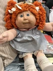 VTG Cabbage Patch Kids Girl Doll Red Hair Coleco 1978/1982 Fully Dressed