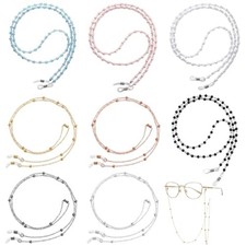 8PCS Eyeglass Chains, Beaded Eyeglasses Chain Holder Beaded Neck Cord Vintage